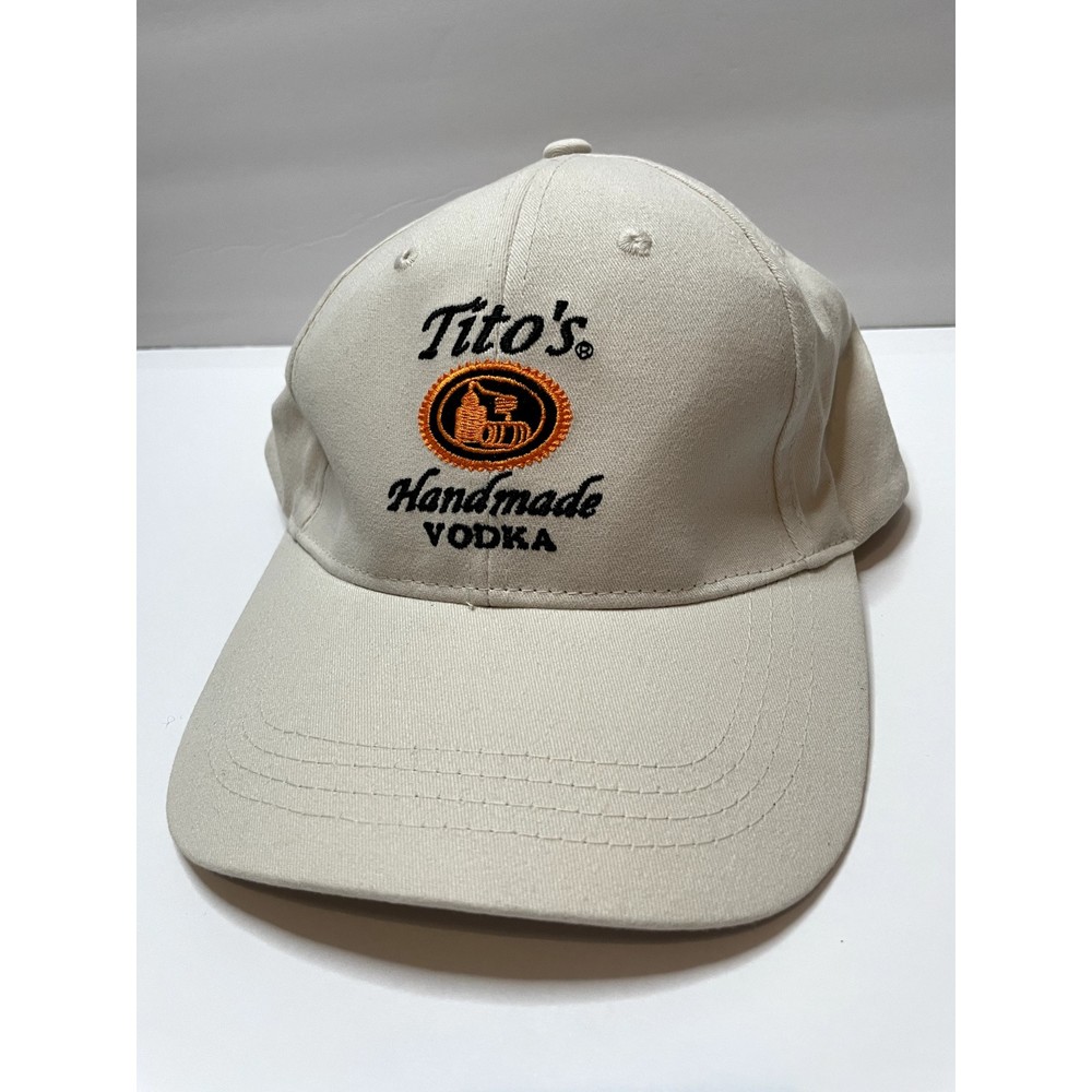 Titos Handmade Vodka Austin Texas Baseball Hat Cap White Snapback